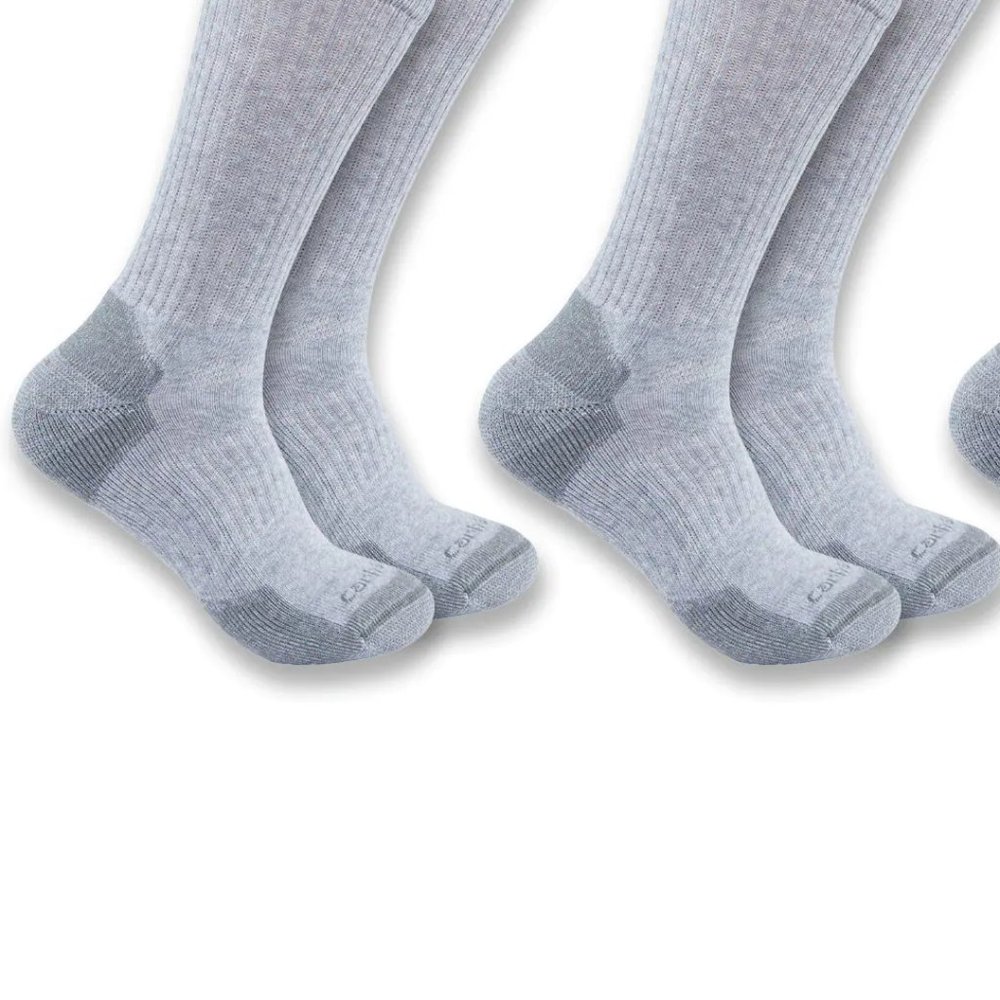 NWT Carhartt Men's Midweight Cotton Blend Crew Socks (Bundle Qty of 2 Sets)